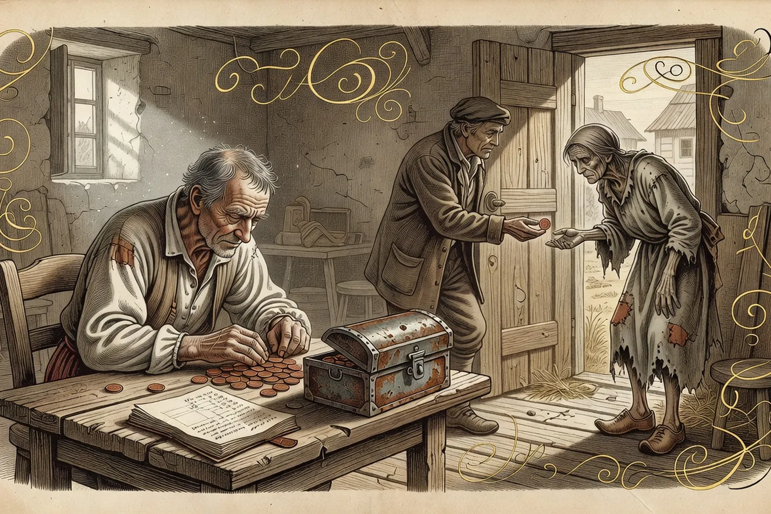 Proverbes français sur l'argent : avarice, dette et générosité
